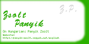 zsolt panyik business card